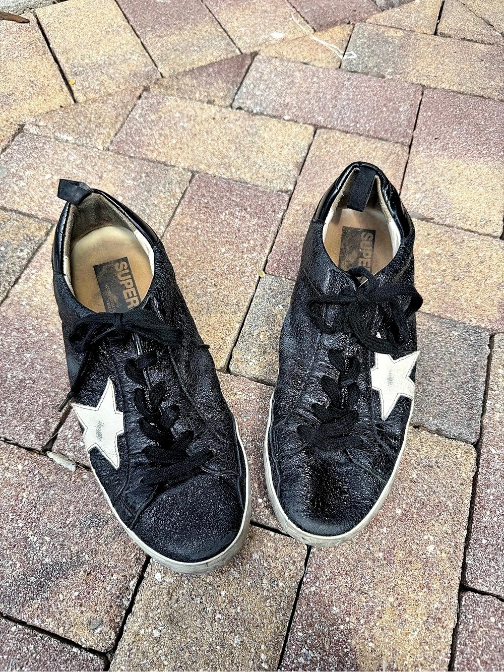 Golden Goose Black & White Star Sneakers